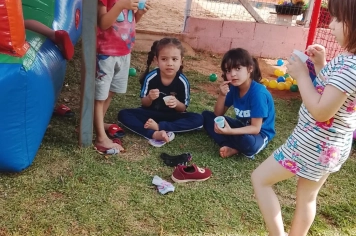 Foto - Mostra do Cotidiano e Dia da Família, na EMEI de Bozano.