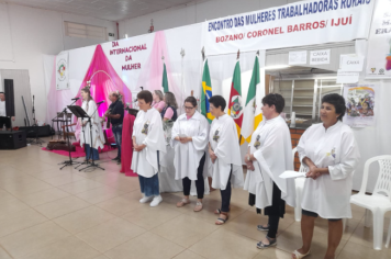 Foto - Encontro de trabalhadoras rurais marca passagem do Dia Internacional da Mulher em Bozano