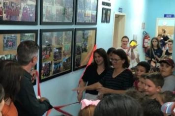 Foto - Inauguração da Sala de Aula ao Ar Livre da Escola Municipal Fundamental Pedro Costa Beber
