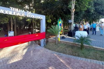 Foto - Inauguração da Trilha da Mobilidade Ecológica marca comemorações do aniversário de Bozano 