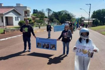 Foto - Desfile Cívico Farroupilha realizado em Bozano