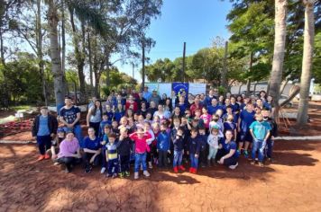 Foto - Implementado canteiro de paisagismo sustentável na Escola Estadual São Pio X