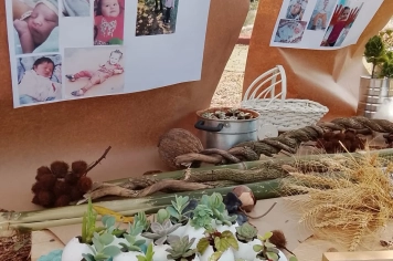 Foto - Mostra do Cotidiano e Dia da Família, na EMEI de Bozano.