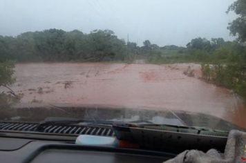 Foto - Estragos em estradas devido a chuva forte