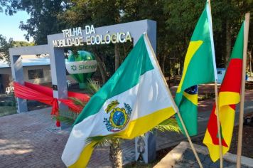 Foto - Inauguração da Trilha da Mobilidade Ecológica marca comemorações do aniversário de Bozano 