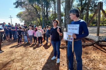 Foto - Implementado canteiro de paisagismo sustentável na Escola Estadual São Pio X