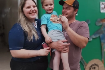 Foto - Mostra do Cotidiano e Dia da Família, na EMEI de Bozano.