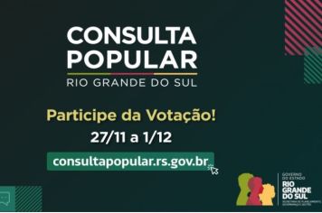 Votação da Consulta Popular 2023 inicia na próxima segunda-feira, 27