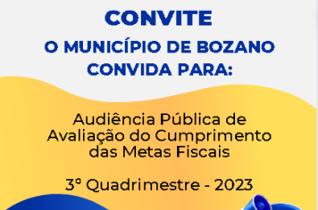 Audiência pública sobre avaliação e cumprimento de metas acontece nesta terça-feira, 20