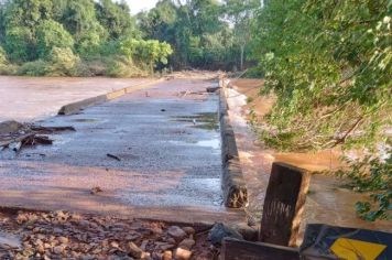 Liberado tráfego na ponte entre Bozano e Ajuricaba