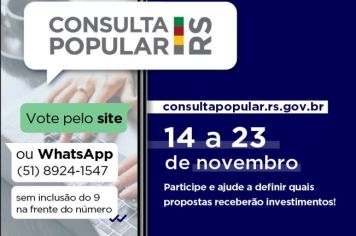 Consulta Popular segue com votação até o dia 23