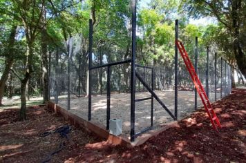 Obras da quadra de areia estão em fase final 