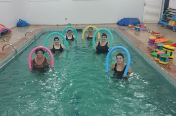INICIOU NA ÚLTIMA TERÇA-FEIRA NO CENTRO DE SAÚDE AS AULAS DE HIDROGINÁSICA.