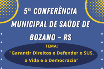 Conferência Municipal de Saúde acontece hoje em Bozano