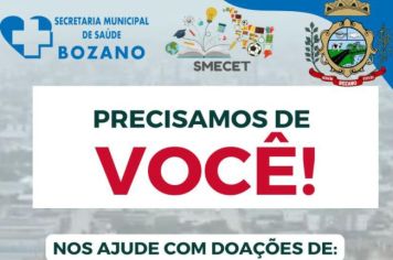 Primeira leva de envio de doações acontecerá nesta semana