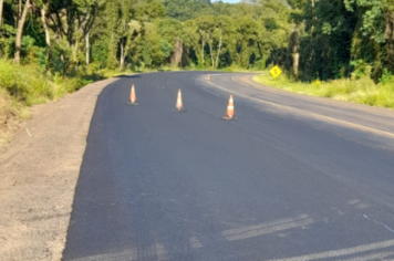 Obra da terceira faixa na BR-285 em Bozano foi retomada