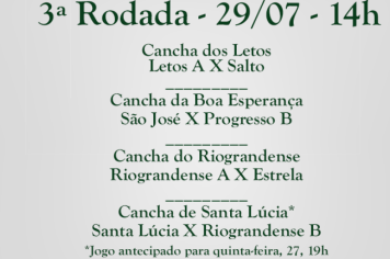 Terceira rodada do Municipal de Bochas inicia nesta quinta-feira, 27