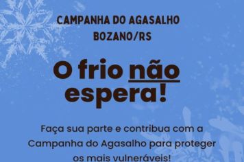 Campanha do Agasalho segue até a próxima quarta-feira, 10