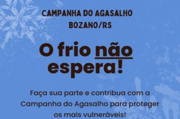 Inicia arrecadações da Campanha do Agasalho de Bozano 
