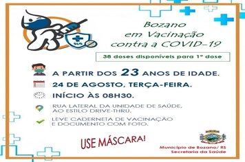 Vacinação segue nesta terça-feira