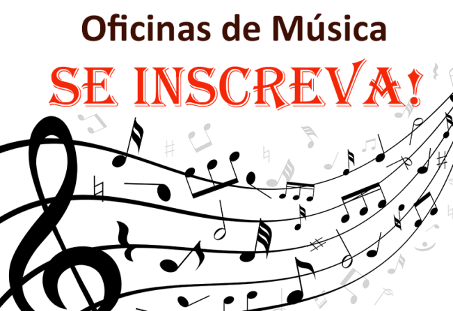 Oficinas de música está com inscrições abertas