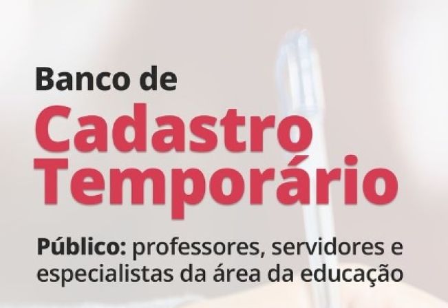 Seguem abertas até esta terça-feira, 19, inscrições para servidores e professores na rede estadual de ensino