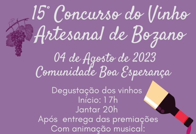 Coleta das amostras para o concurso do vinho iniciam na segunda-feira, 24