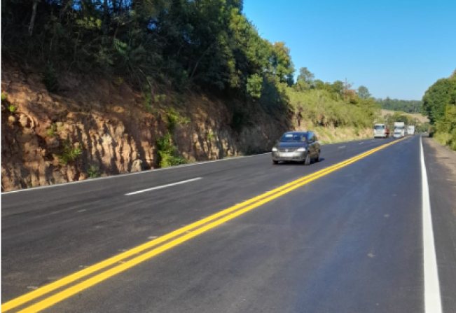 Dnit conclui obras da terceira pista na BR-285 em Bozano