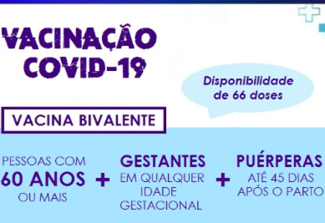 SMS disponibiliza vacina bivalente preventiva à Covid-19