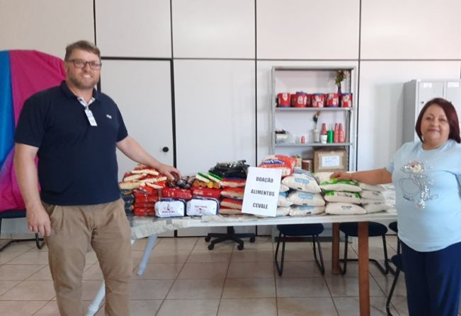 Município recebe doação de alimentos da C-Vale