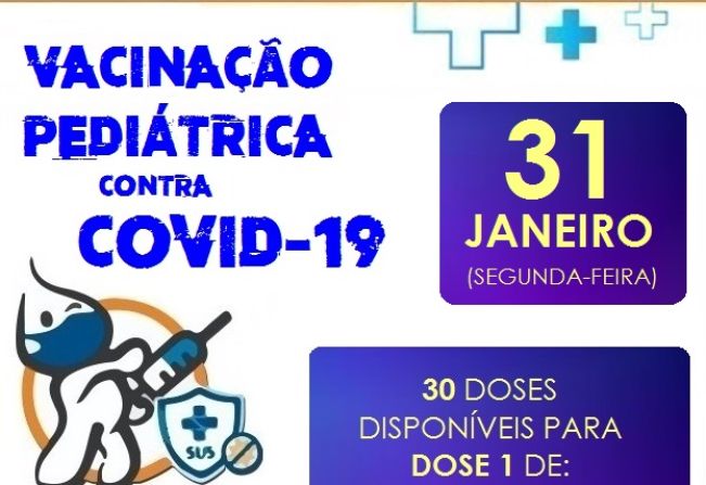 Vacinação pediátrica contra a Covid-19 terá sequência na semana que vem 