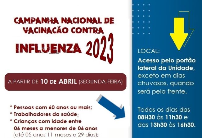 Vacinação contra a Gripe começa nesta segunda-feira em Bozano